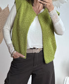 Veste sans manches vert pistache