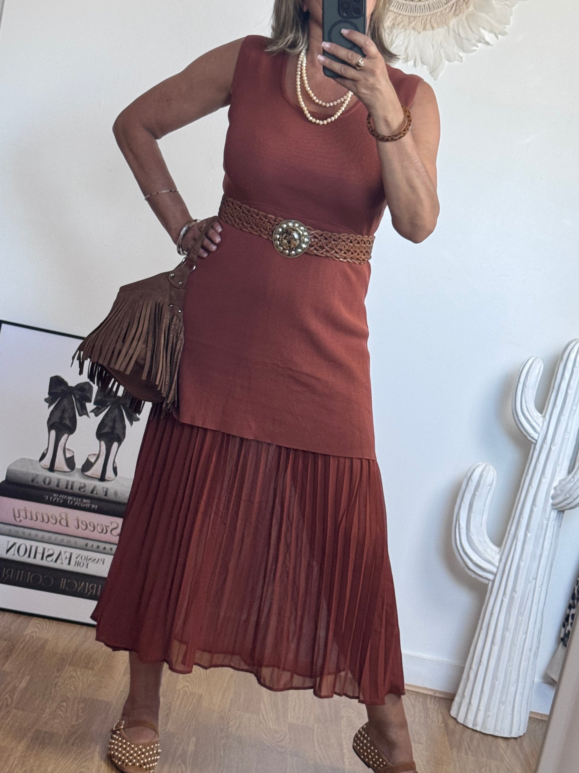 Robe Capucine terracotta