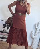 Robe Capucine terracotta