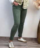 Pantalon jeans skinny kaki