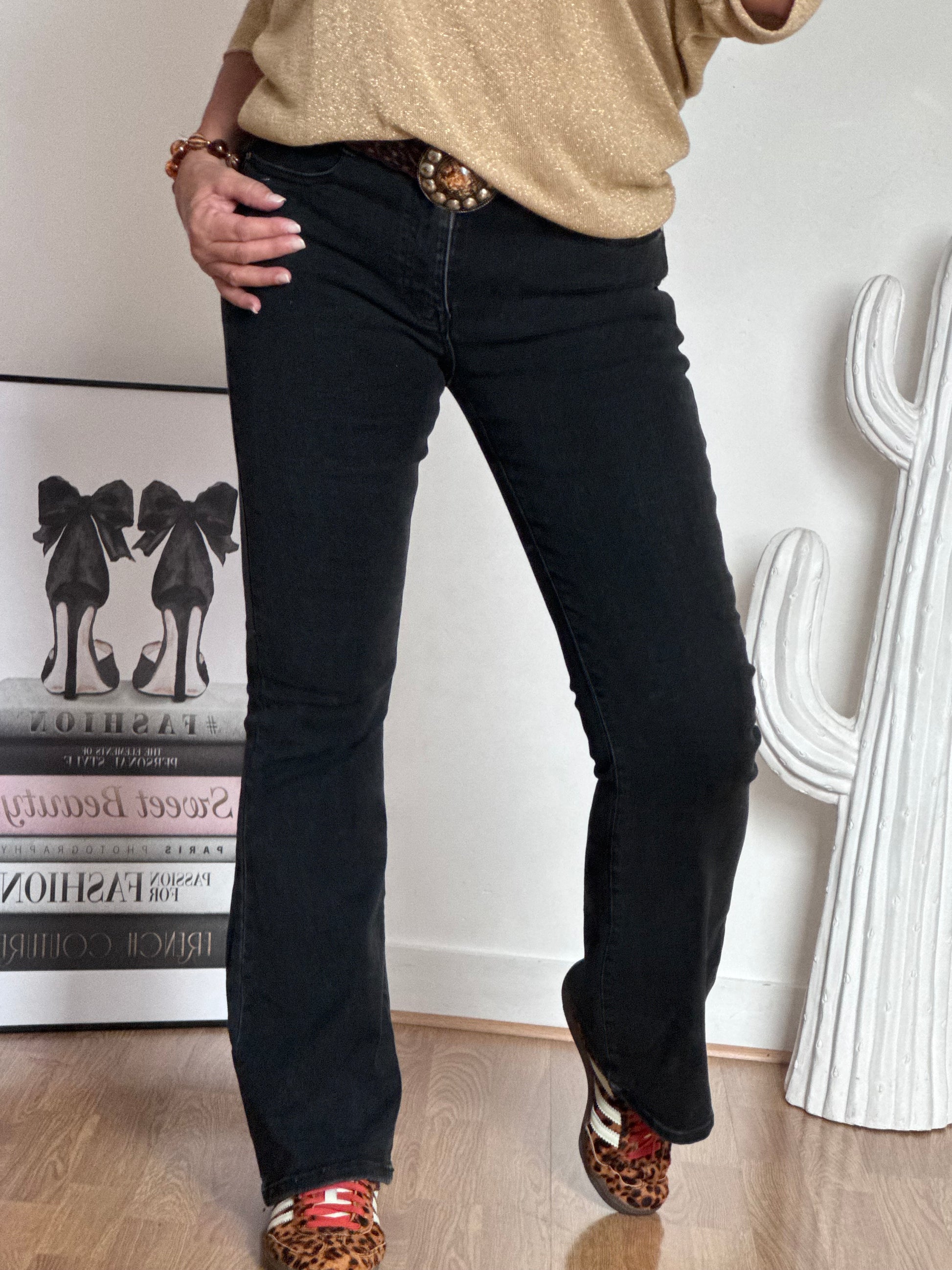 Jeans flare noir