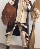 Manteau Félix beige et marron