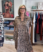 Robe teeshirt mix Léo et zèbre