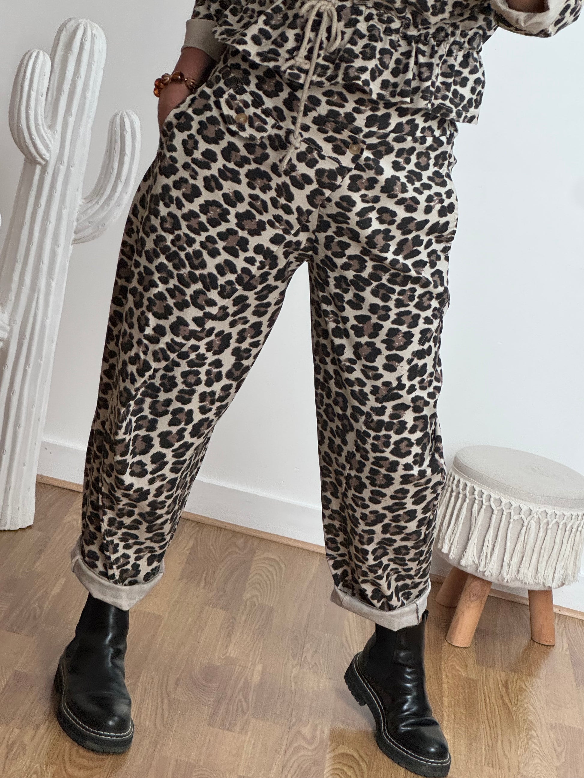 Pantalon Léo beige