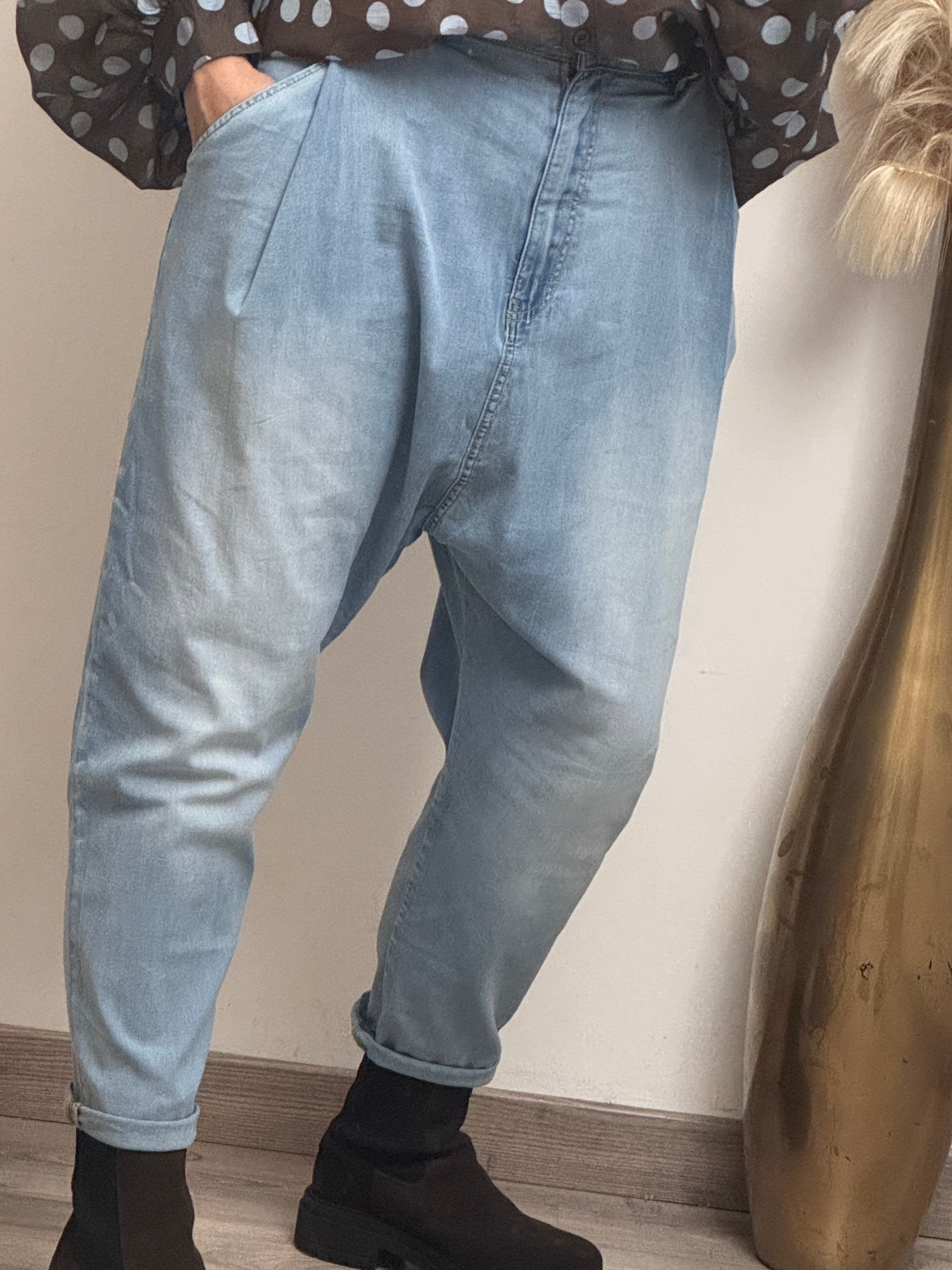 Jeans saroual bleu