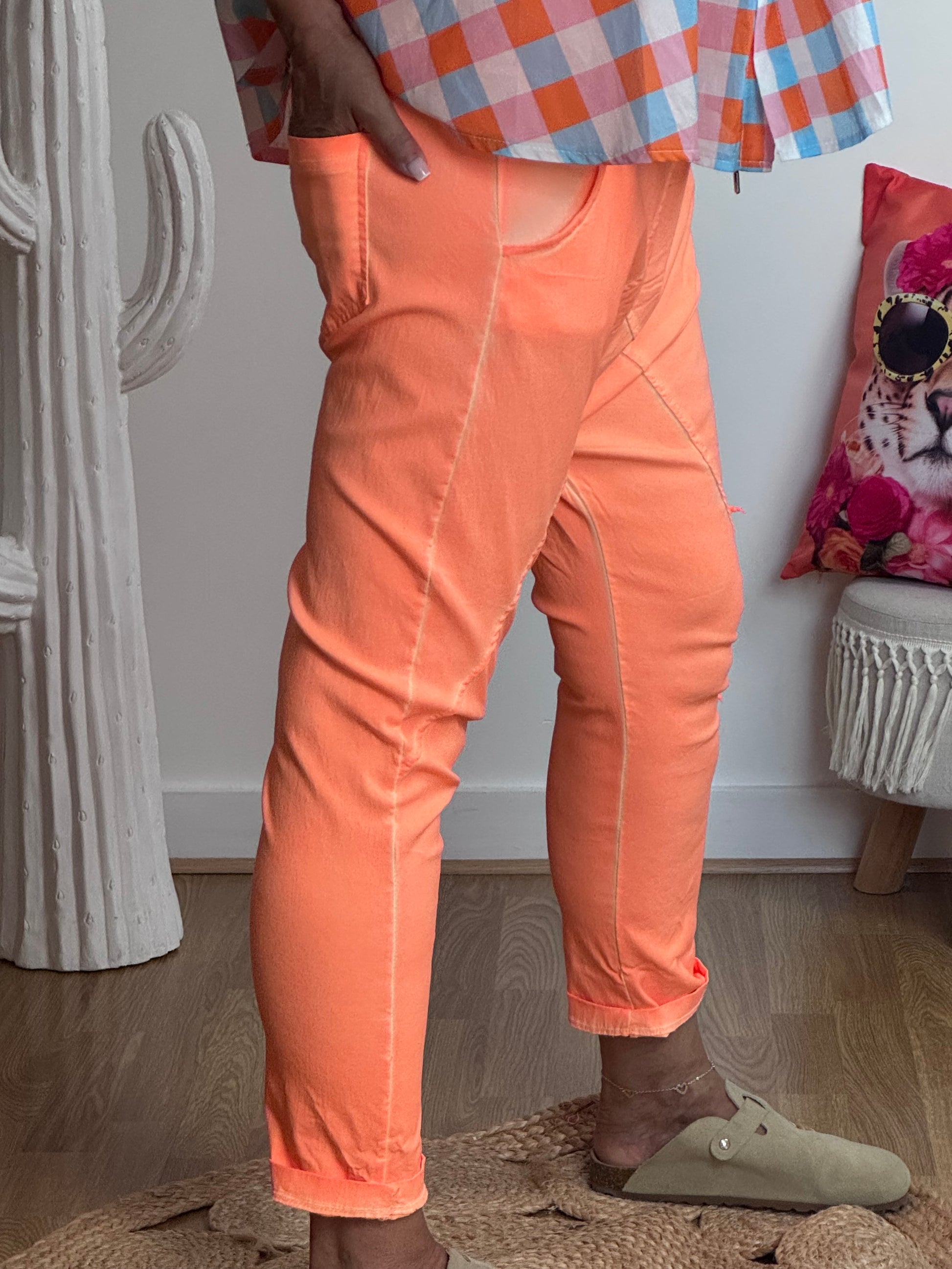 Pantalon saroual orange OK !