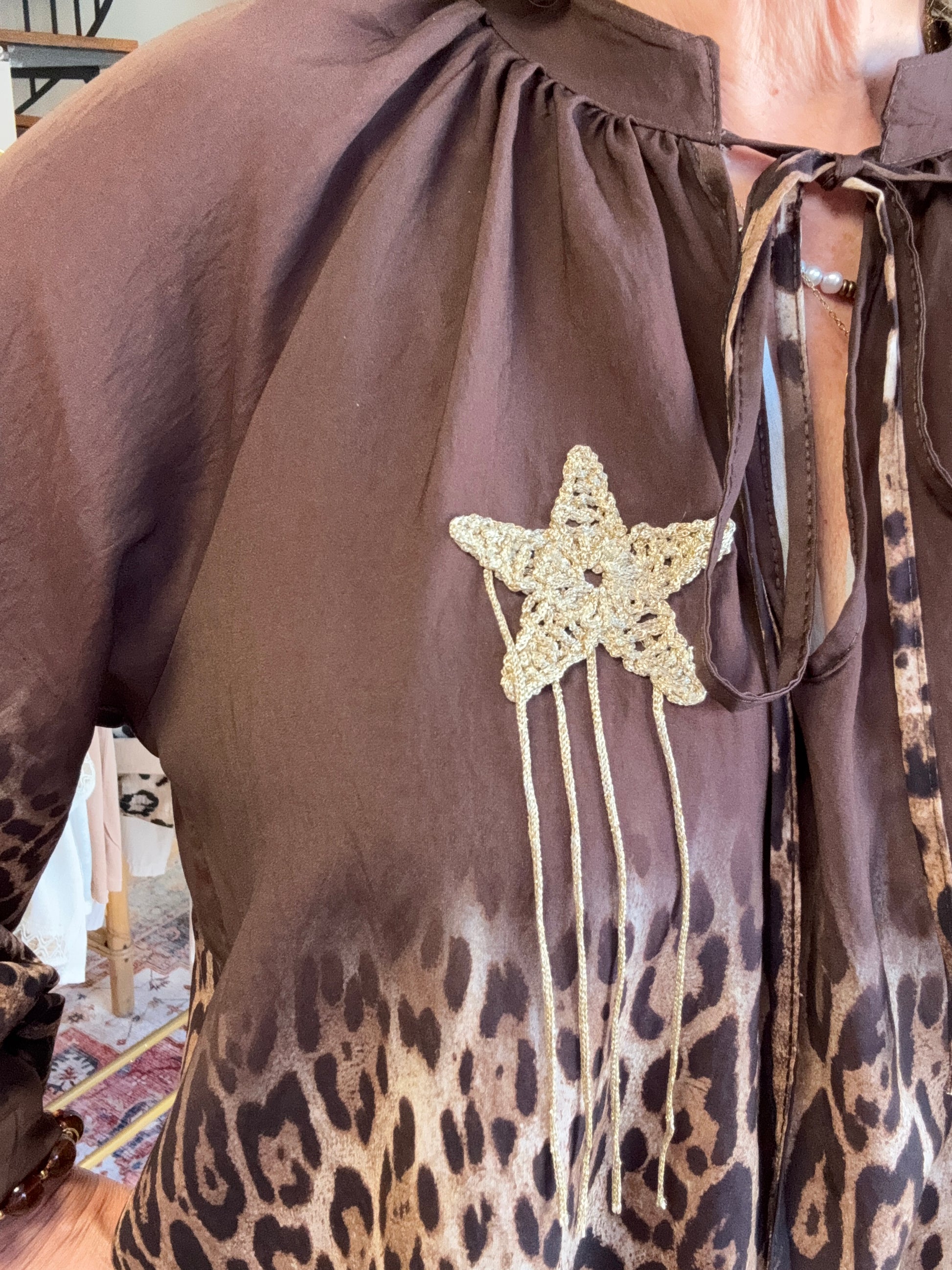 Blouse étoile dorée