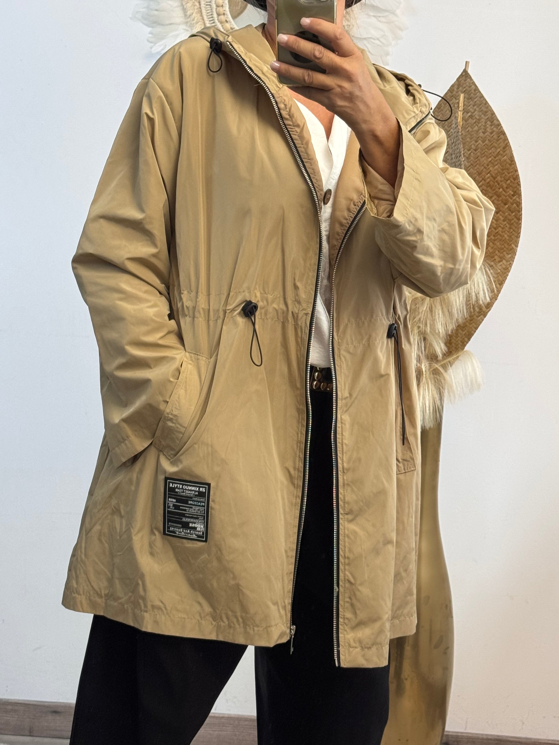 Veste coupe vent beige