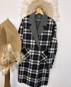 Manteau réversible gris