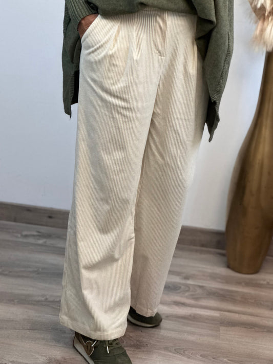 Pantalon crème cocooning