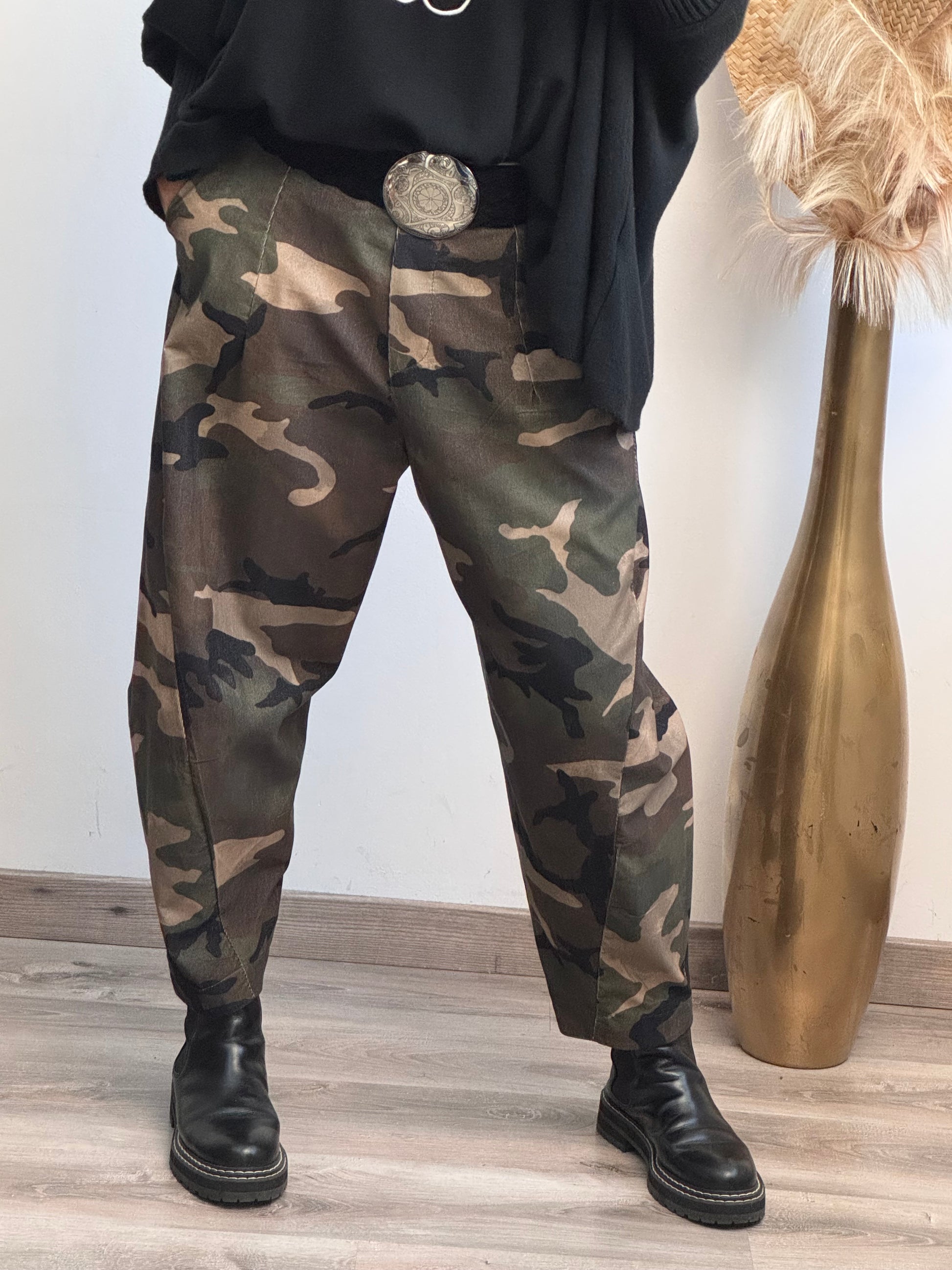 Pantalon loose camouflage