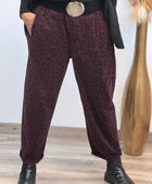 Pantalon Léo lie de vin
