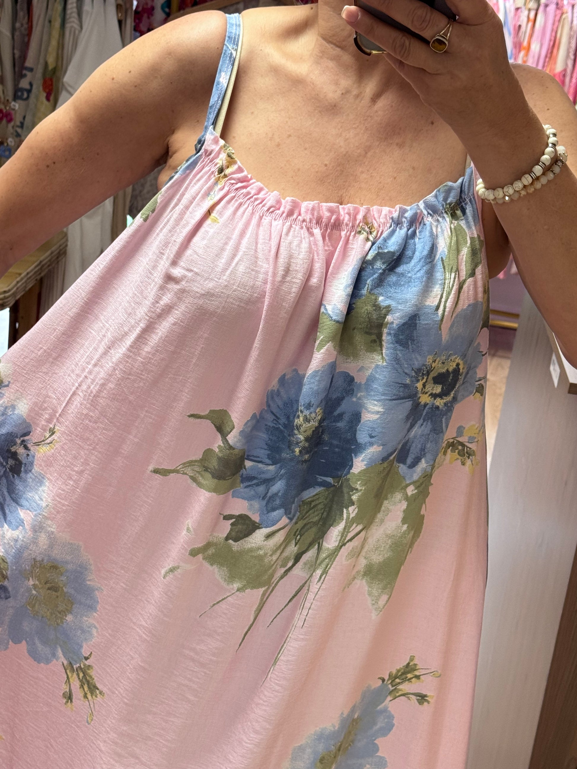 Robe fleurie rose