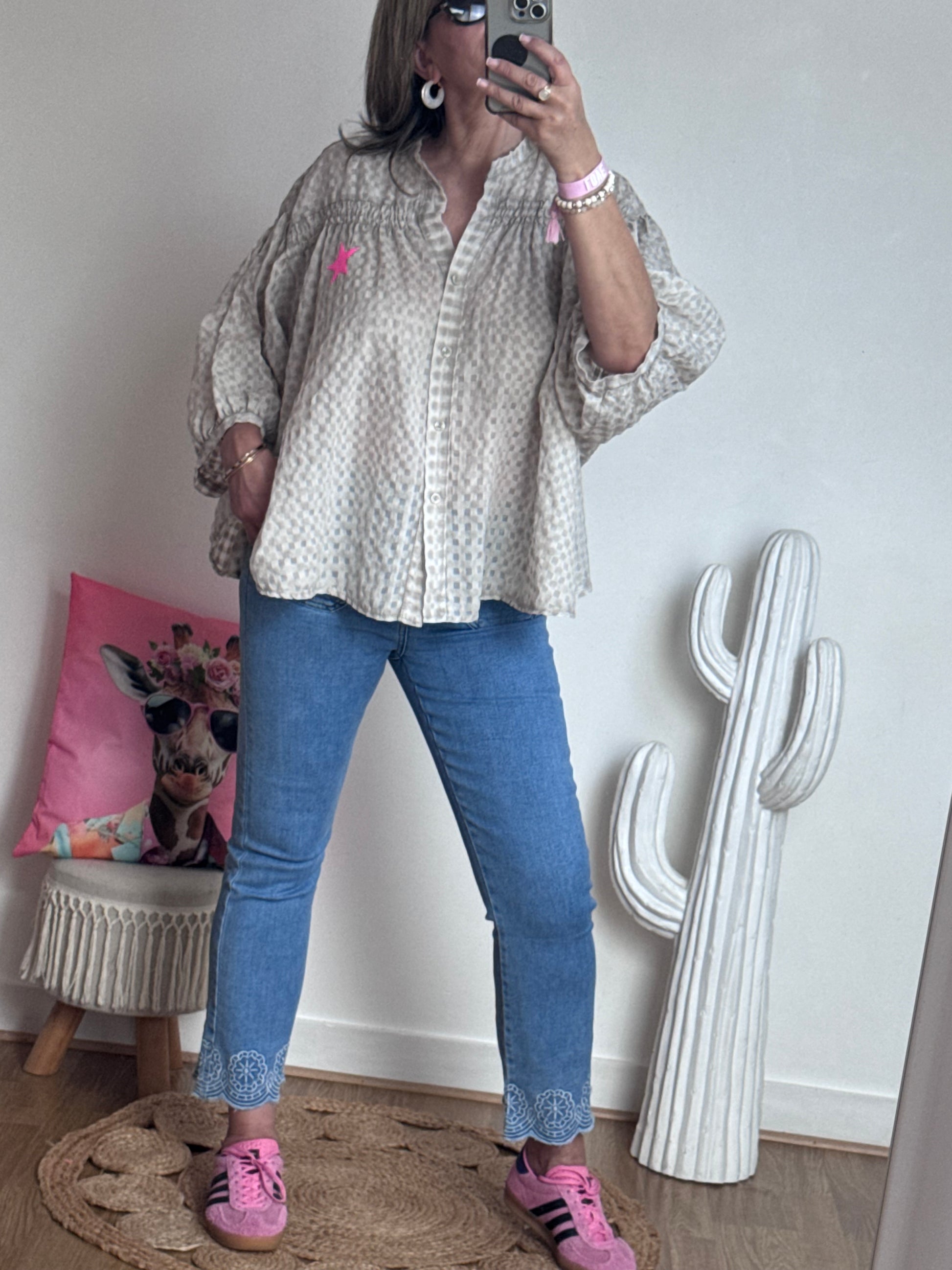 Chemise iconic beige