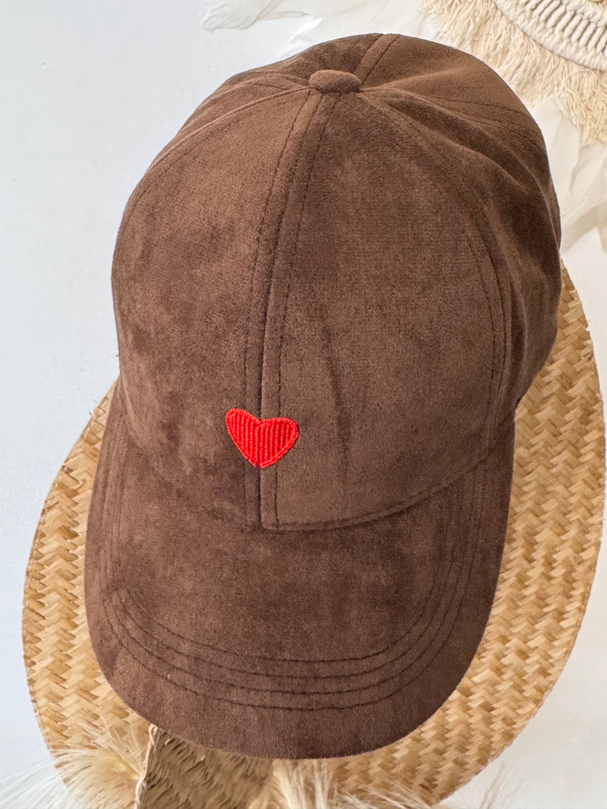 Casquette Love marron