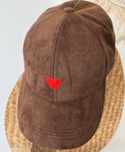 Casquette Love marron