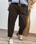 Pantalon Sacha marron TU 42/50