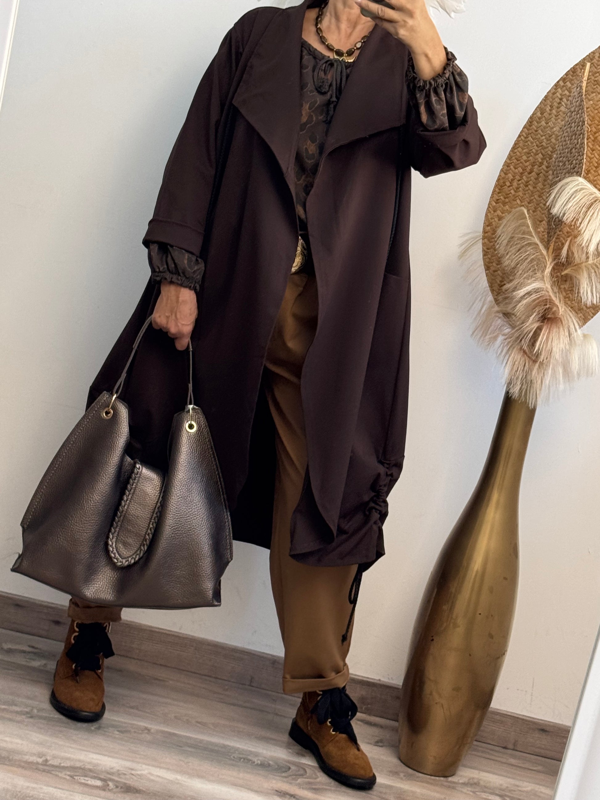 Manteau Authur marron