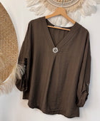 Blouse Léa marron