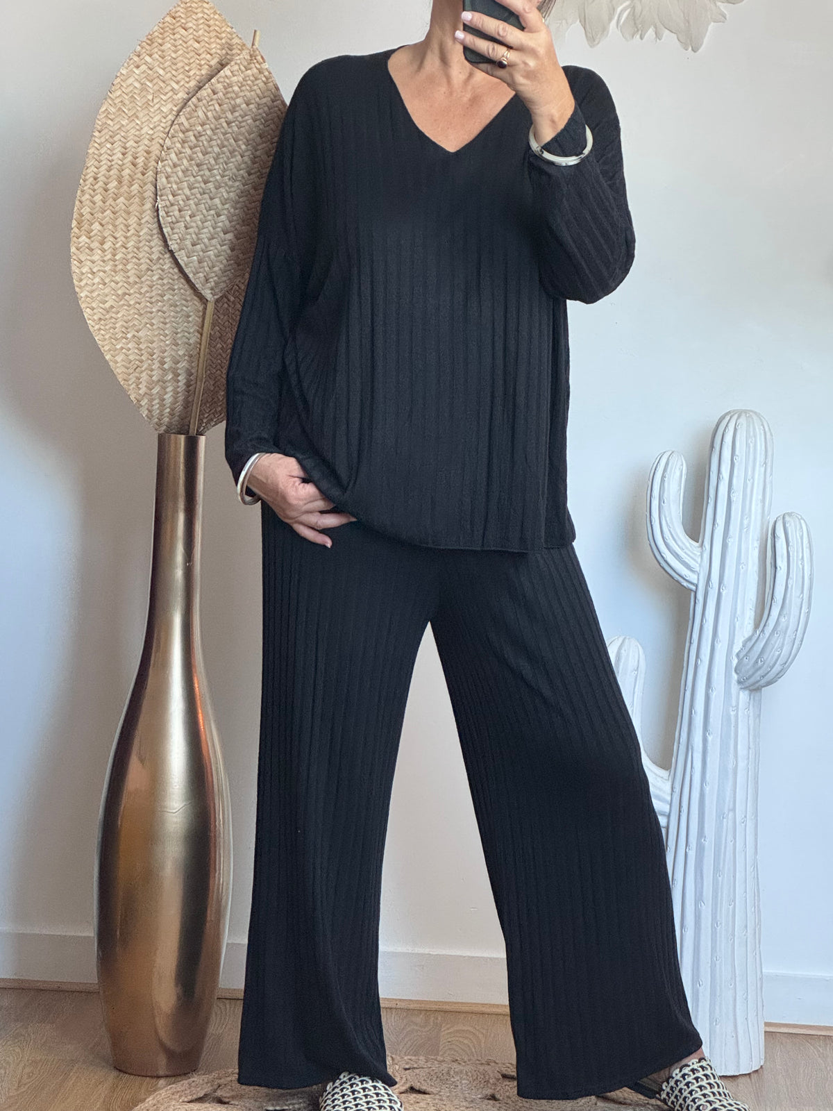 Ensemble cocooning noir