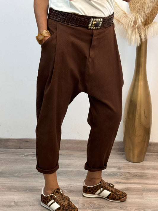 Pantalon Lorenzo marron