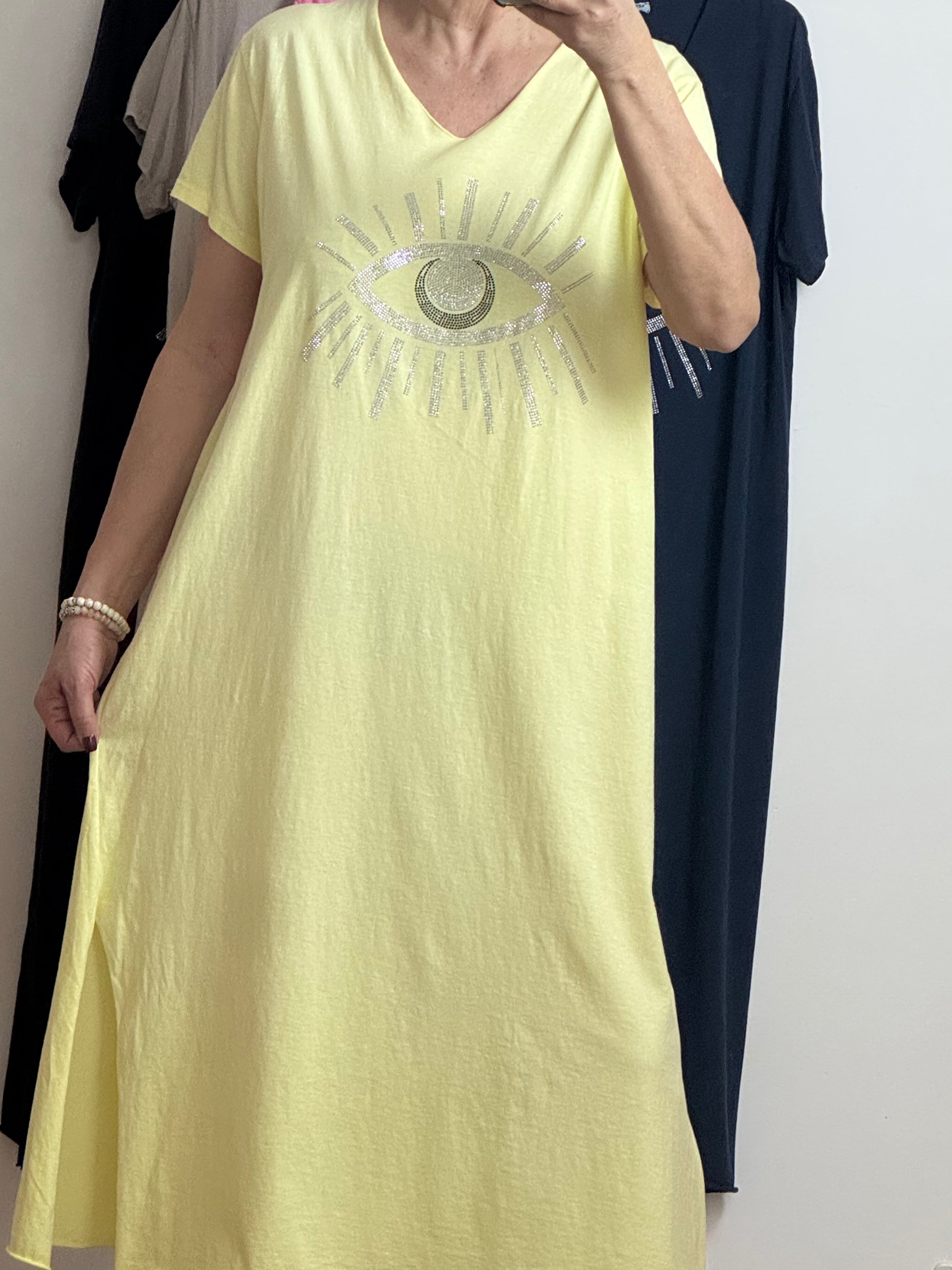 Robe teeshirt jaune TU 38/46