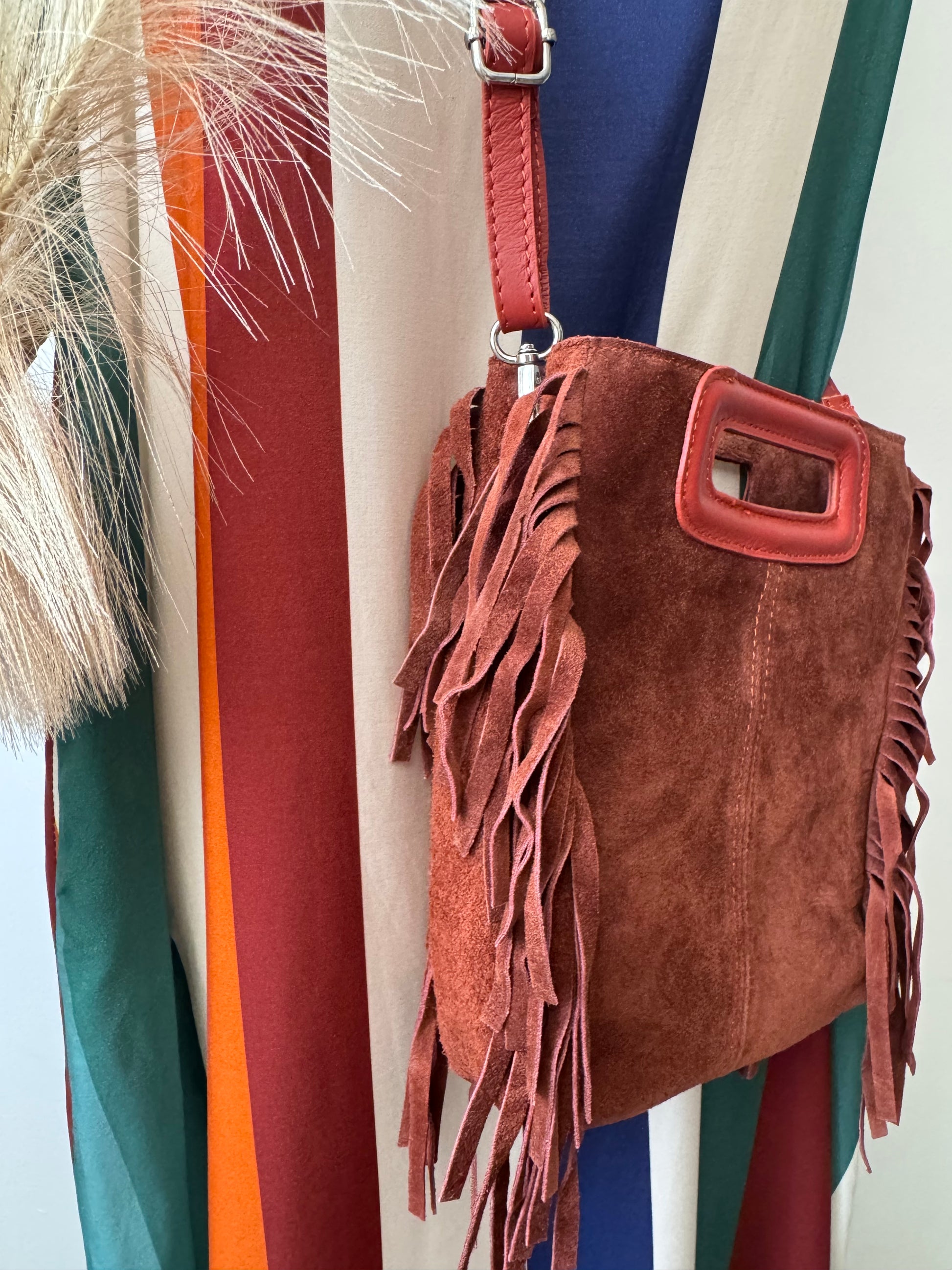 Sac cuir véritable brique