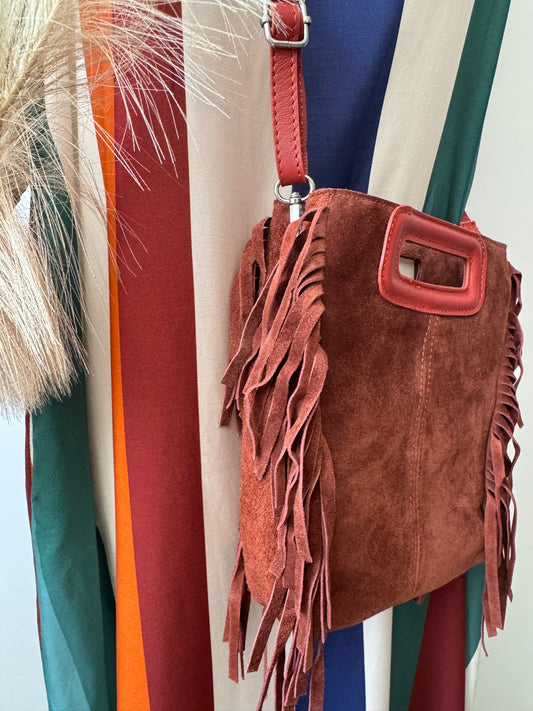 Sac cuir véritable brique