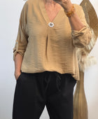 Blouse Léa camel