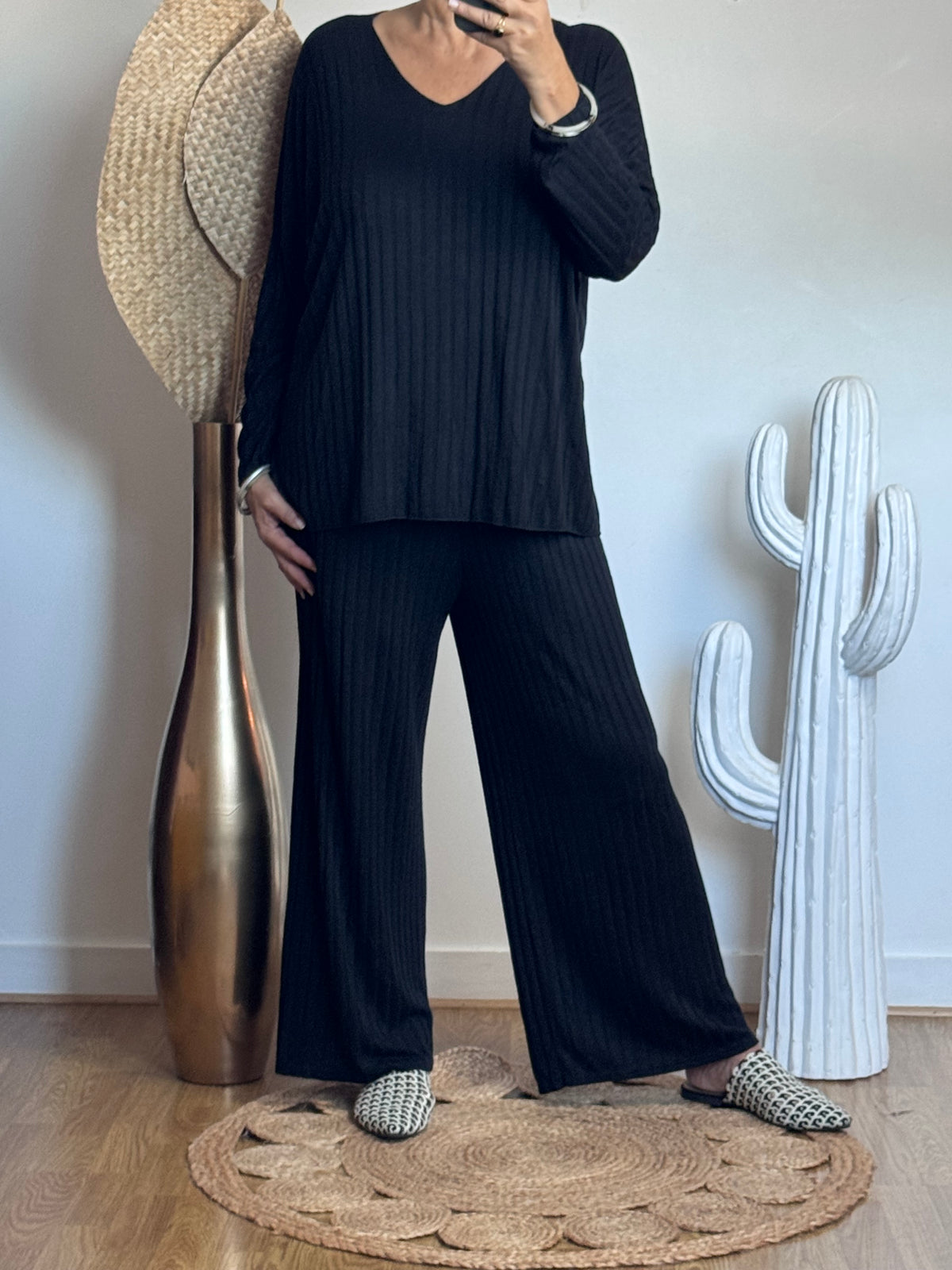 Ensemble cocooning noir
