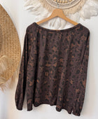 Sweat-shirt Léo marron