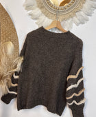 Pull d’hiver marron taupe