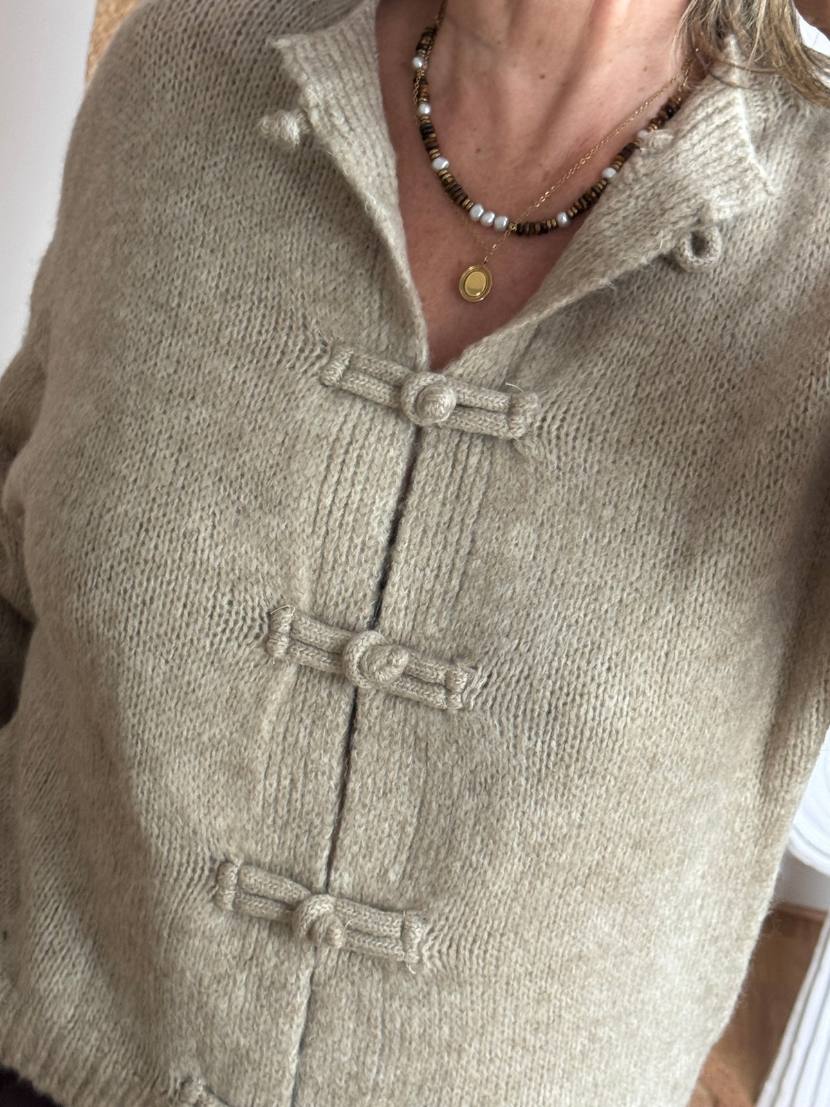 Cardigan Kyoto beige