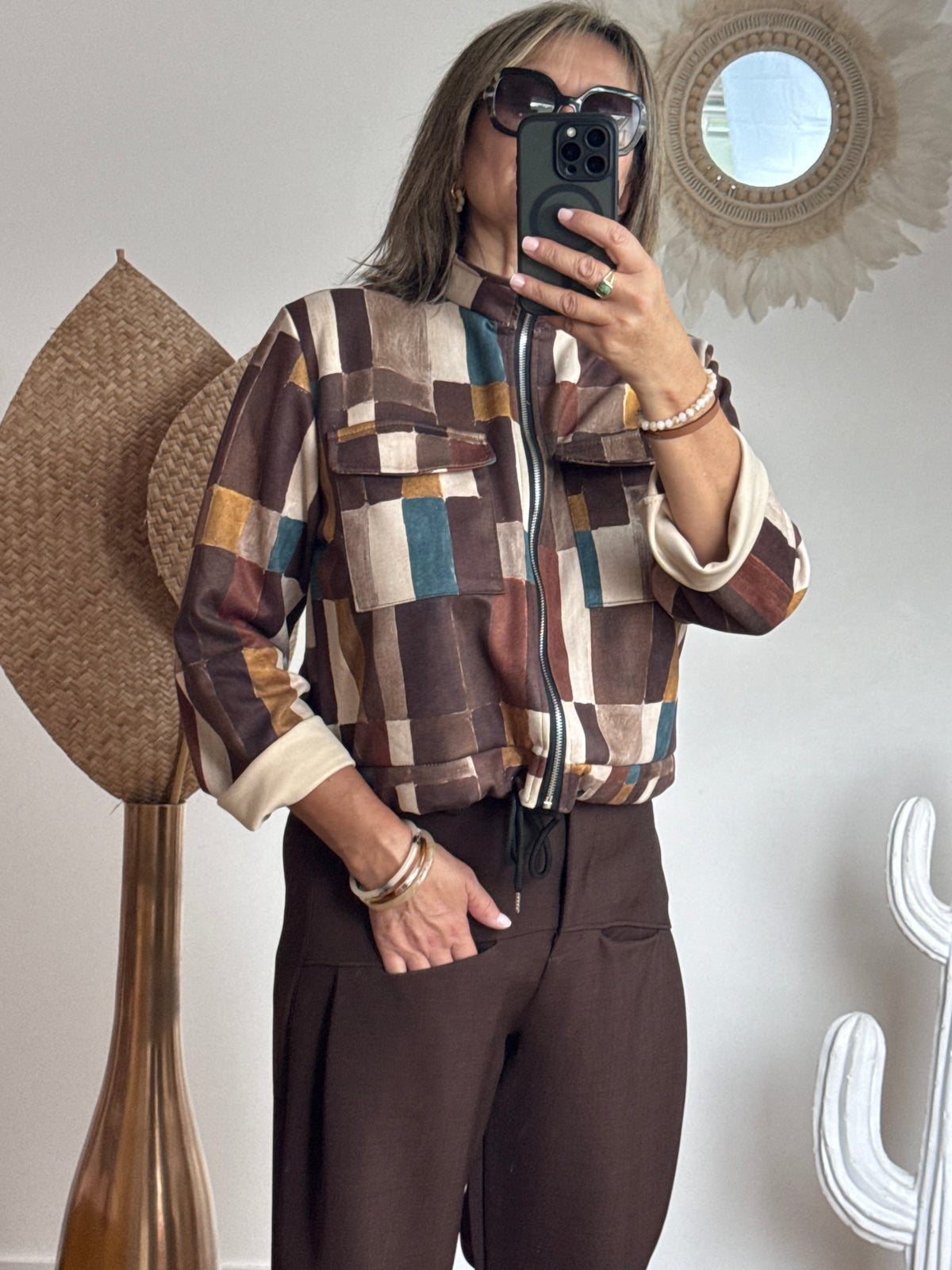 Veste Ambre marron