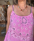 Robe bandana rose