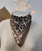 Carré foulard Léo 2 imprimés