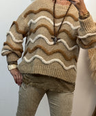 Pull d’hiver beige