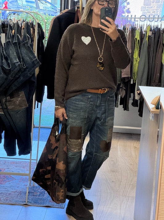 Jeans boy friend patchs