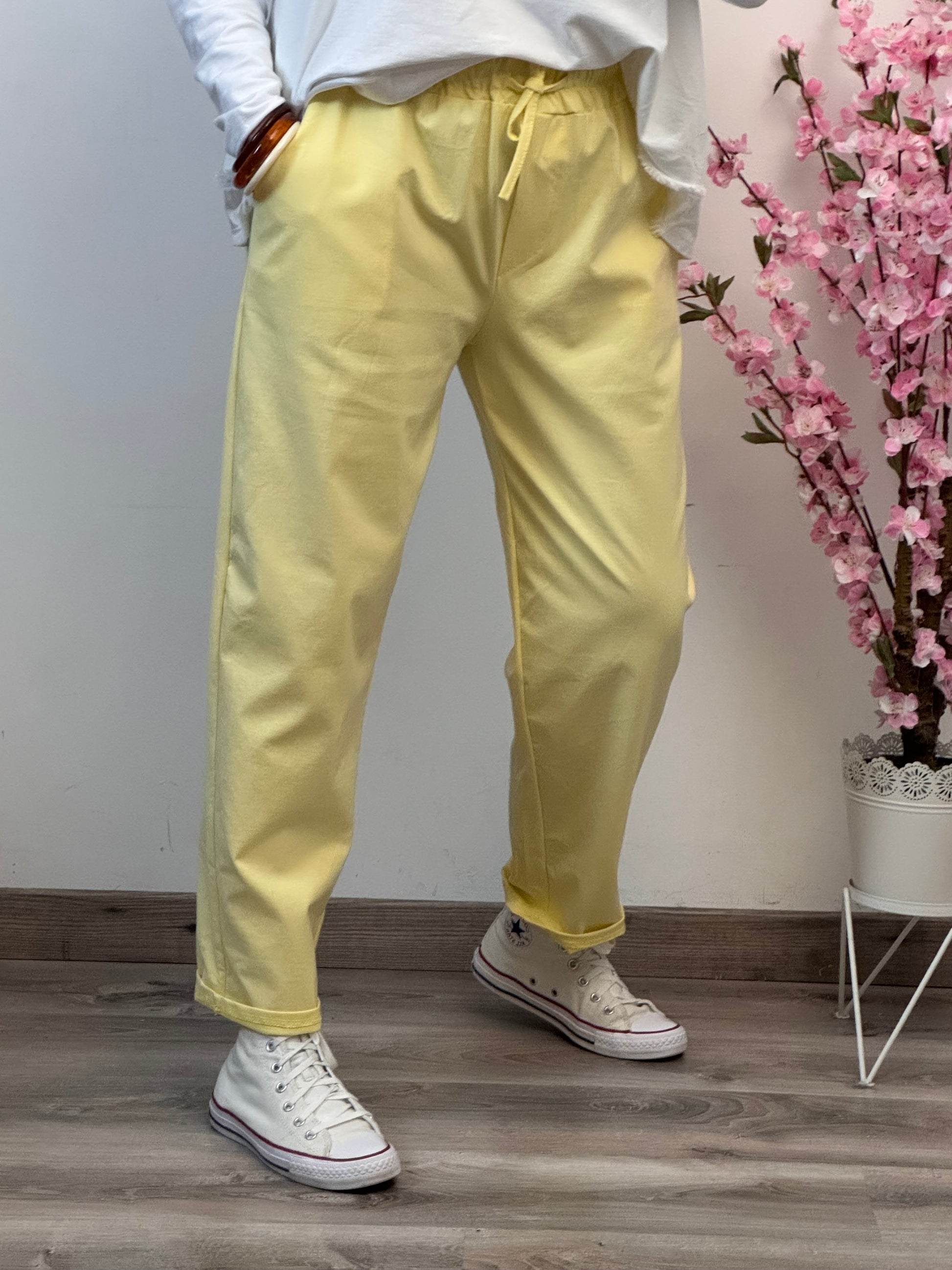 Pantalon Sacha jaune TU 42/50
