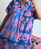 Robe Elisa bleue et rose