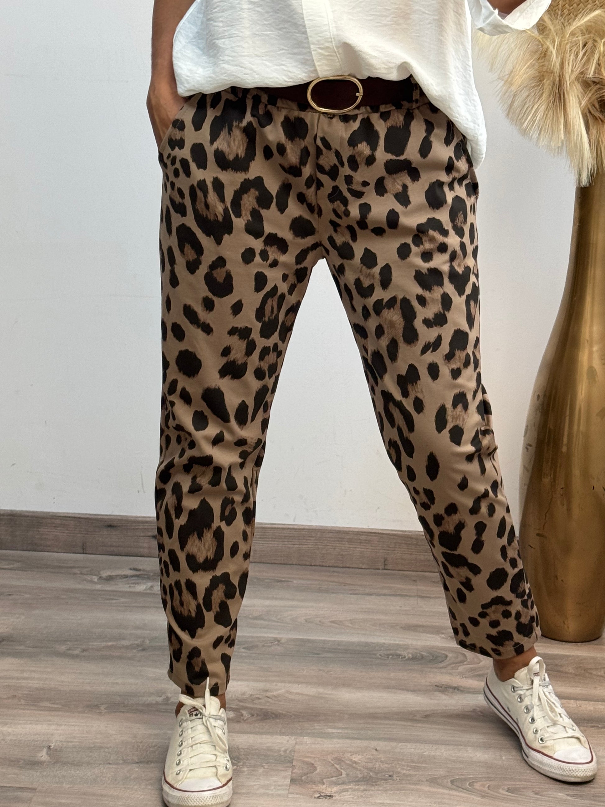 Pantalon Léo taupe