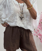 Short fluide Alphonse marron