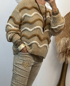 Pull d’hiver beige