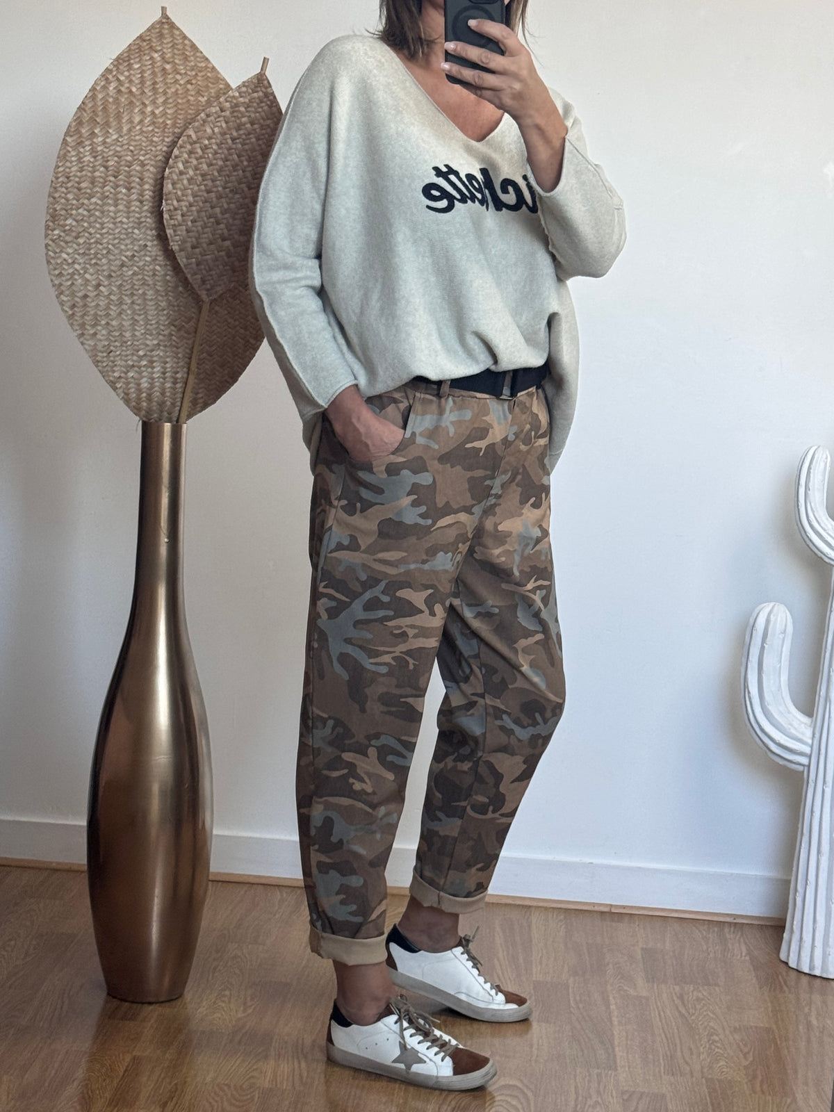 Pull bichette beige