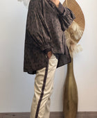 Blouse Rosalie Léo marron