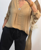 Blouse Léa camel