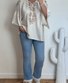 Blouse Elise blanc cassé