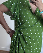 Blouse pois vert TU 44/50