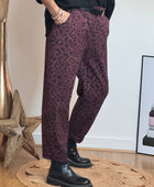 Pantalon Léo lie de vin TU 40/48