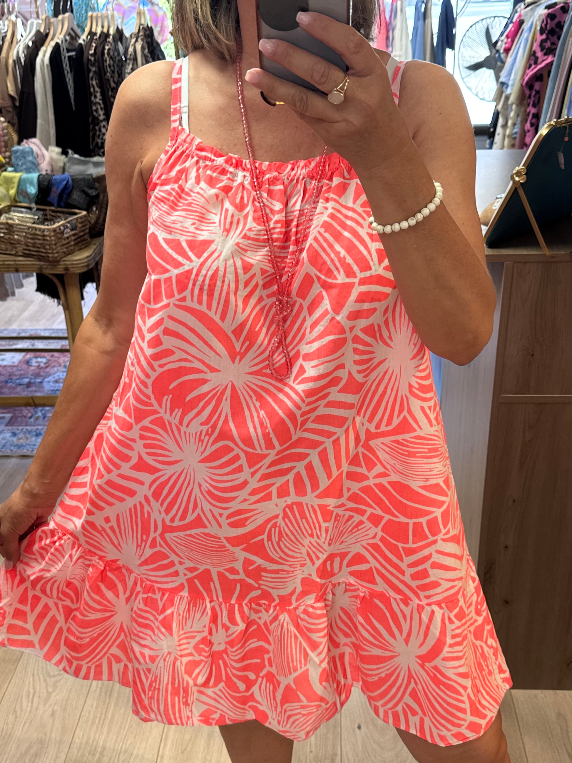 Robe d’été en coton multiples imprimés du 1 au 9